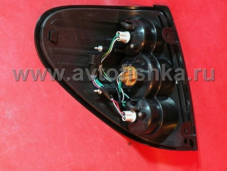 Mitsubishi L200 Triton фонари задние светодиодные черные, комплект 2 шт.