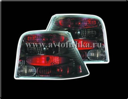 Volkswagen Golf 4 (98-03) фонари задние черные, комплект 2 шт.