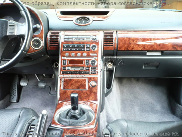 Декоративные накладки салона Infiniti G35 2002-2004 полный набор, 4 двери, без навигации система