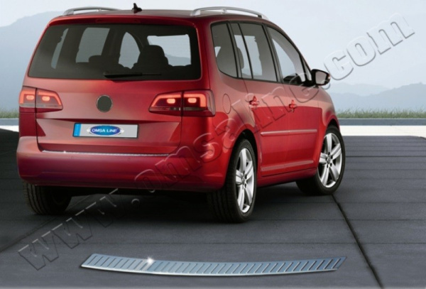Volkswagen Touran (10–) Накладка на задний бампер, нерж.