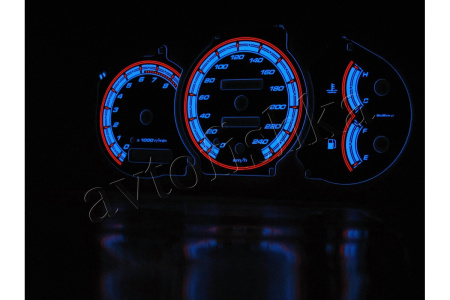 Toyota Celica VI (T20) 1994-1998 светодиодные шкалы (циферблаты) на панель приборов