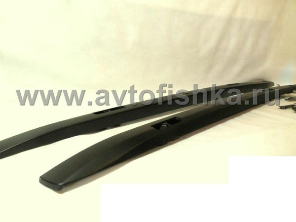 Toyota Land Cruiser Prado 150 (10-) рейлинги на крышу продольные черные, дизайн Lexus GX460