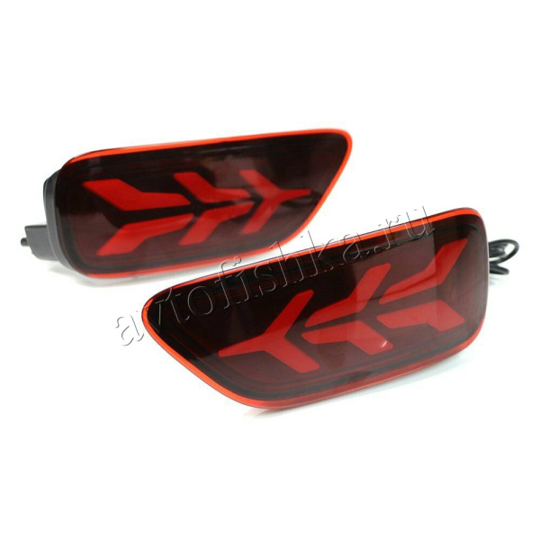 Nissan Patrol Y62 (10-18) светодиодные фонари заднего бампера, в комплекте 2 шт.