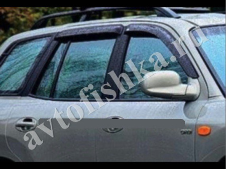 Дефлекторы боковых окон EGR 4 части темные Hyundai Santa Fe 2001-2006