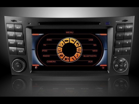 Mercedes-Benz E class W211, CLS W219 с подключением по опт. волокну штатная магнитола с поддержкой штатной аккустической системы MOST от Harman Kardon