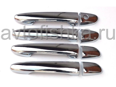 Mazda 3 хэтчбек (08-) хромированные накладки на внешние ручки дверей, комплект 4 шт.