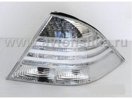 Mercedes S W220 (98-) фонари задние светодиодные хромированные, комплект 2 шт.