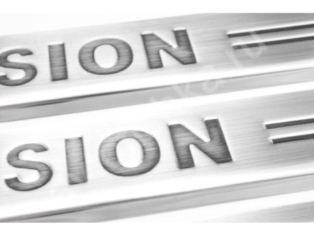 Ford Fusion (06.2002-) накладки на пороги из нержавеющей стали, 4 шт.