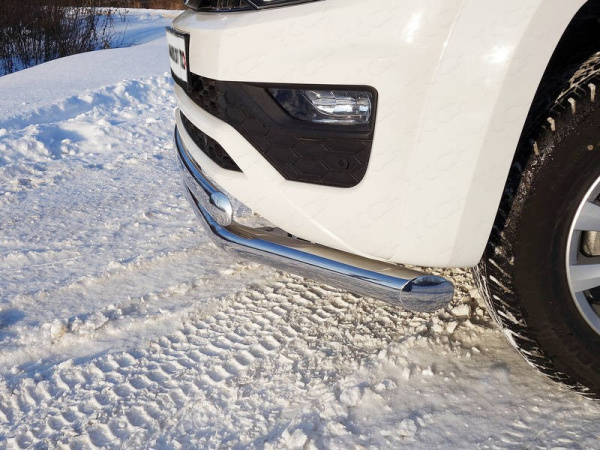 Volkswagen Amarok (16–) Защита передняя нижняя (двойная) 76,1/75 мм