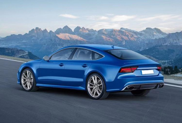 Диффузор RS7 с насадками для Audi A7 штатная 2016-2018