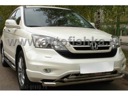 Honda CR-V (10-) защита переднего бампера, труба 70 мм/42