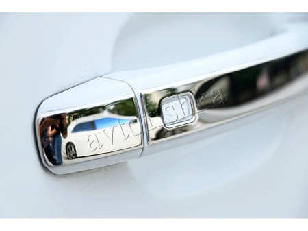 Audi Q5 (08-17) накладки на ручки дверей из нержавеющей стали с отверстием смарт-ключа