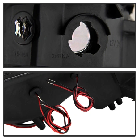 Nissan Titan | Armada (2004-2015) фары передние линзовые черные, с ангельскими глазками