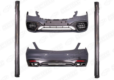 Mercedes-Benz S-Klasse W222 рестайлинг 2017 - 2020 Обвес 6.3 AMG полный