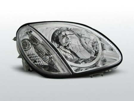 Mercedes SLK R170 (98-04) фары передние хромированные, с поворотниками, комплект 2 шт.