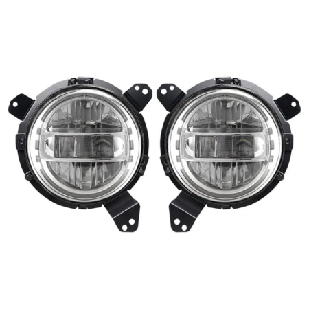 Jeep Wrangler JL (2018–2021) фары передние светодиодные хромированные LED