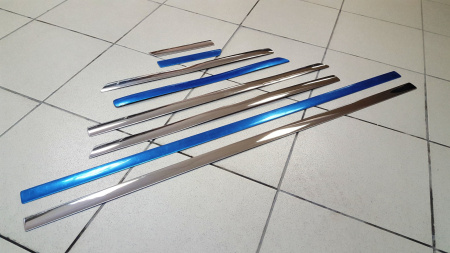 Toyota Land Cruiser 100, Lexus LX470 хромированные дверные молдинги, комплект 8 предметов.