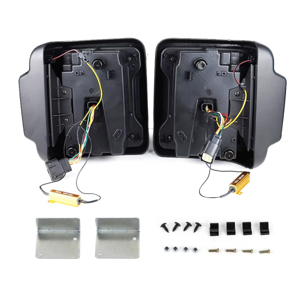 Jeep Wrangler JL RUBICON (18-23) фонари задние светодиодные красно-прозрачные