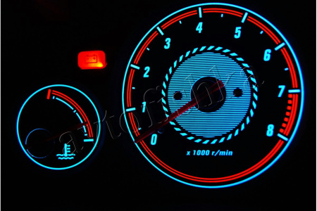 Honda Civic (95-00) 5D светодиодные шкалы (циферблаты) на панель приборов - дизайн 1