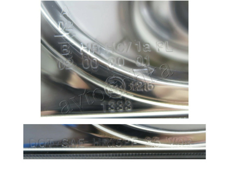 Mercedes E W124 (93-95) фары передние линзовые хромированные, с объединенными поворотниками, комплект 2 шт.