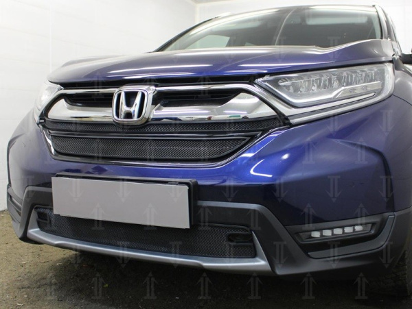 Honda CR-V (17–) Защита радиатора, чёрная, низ
