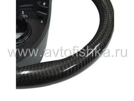 Mercedes W211, W463 G class (2002-2006) руль, дизайн AMG, черная кожа - черный карбон