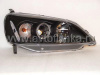 Honda Civic (01-03) 2, 4 дв. фары передние линзовые черные, со светящимися ободками, комплект 2 шт.