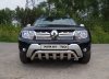 Renault Duster (15–) Защита передняя (кенгурин с вставкой) 60,3/75 мм