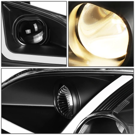 Honda Civic, Ferio (01-03) фары передние линзовые черные, седан/купе