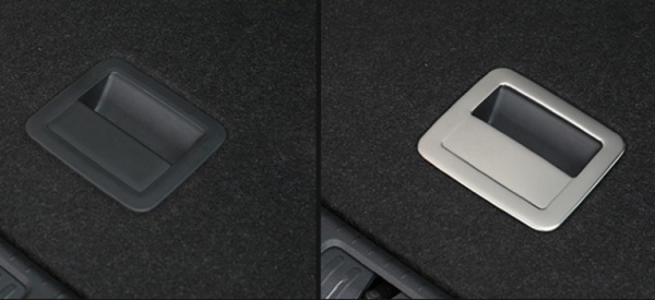 Volkswagen Tiguan (17–) Накладка на ручку в багажном отсеке запасного колеса, 1 часть, нерж. сталь