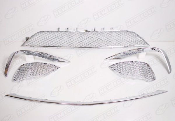 Mercedes-Benz S-Klasse W222 2013 - 2017 Сетки в передний бампер 6.5 AMG