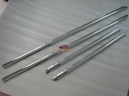 Honda Accord (08-) пластиковые молдинги на двери боковые полностью хромированные, комплект 4 шт.