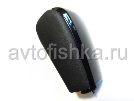 Toyota Land Cruiser Prado 120, 150 ручка на рычаг переключения передач АКПП, черное дерево (piano black) и черная кожа.