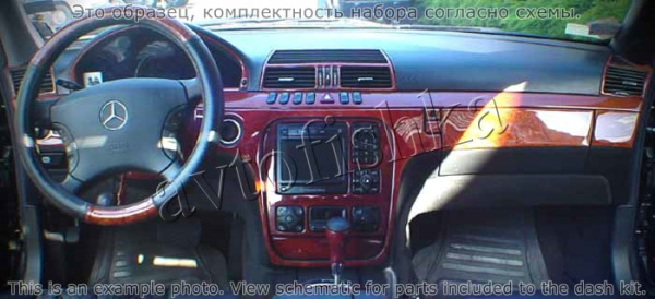 Декоративные накладки салона Mercedes Benz S Class 2000-2006 Соответствие OEM