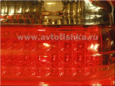 Mercedes E W210 (95-02) фонари задние, красно-тонированные светодиодные, комплект лев.+ прав.