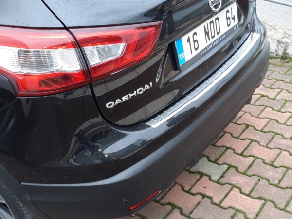 Nissan Qashqai (14–) Накладка на задний бампер, нерж.