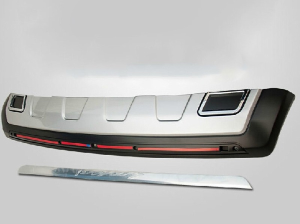 Mitsubishi Outlander (12–13) Накладка на задний бампер