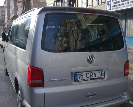 Volkswagen Transporter (03–09) Спойлер, грунт (модель ABT- узкий)