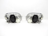 Mercedes SLK R170 (98-04) фары передние хромированные, с поворотниками, комплект 2 шт.