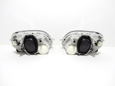 Mercedes SLK R170 (98-04) фары передние хромированные, с поворотниками, комплект 2 шт.