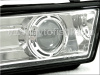 BMW E34 (88-95) фары противотуманные линзовые прозрачные хромированные, комплект 2шт.