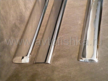 Chevrolet Tahoe (2007-2009.05) накладки из нержавеющей стали на боковые молдинги дверей, комплект 4 шт.