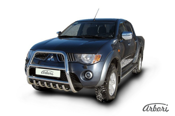 Защита передняя Arbori d57 высокая с защитой картера MITSUBISHI L-200 TRITON 2006-