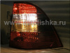 Mercedes ML W163 (98-05) задние фонари светодиодные красно-тонированные, комплект 2 шт.