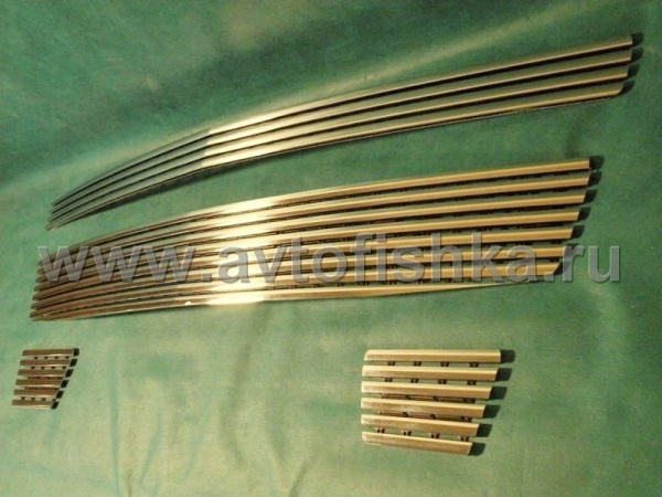 Chevrolet Tahoe (07-) накладки на решетку радиатора и бампера, алюминиевые, комплект 4 шт.