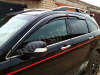 Honda CR-V (2006-) дефлекторы окон темные с хромированным молдингом, дизайн Mugen