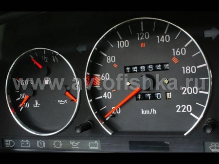 Mercedes W201 190 светящиеся шкалы приборов - накладки на циферблаты панели приборов, дизайн № 2