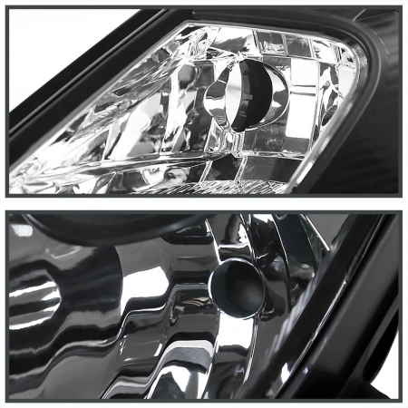 Toyota Celica 2000-2005 фары линзованные передние черные, с DRL ходовыми огнями