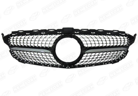 Mercedes-Benz C-Klasse W205 Coupe 2014 - 2018 Решетка радиатора Diamond Sport черная