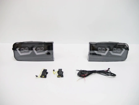 Toyota Land Cruiser 200 (2008-2011) противотуманные фары диодные с динамическими поворотниками